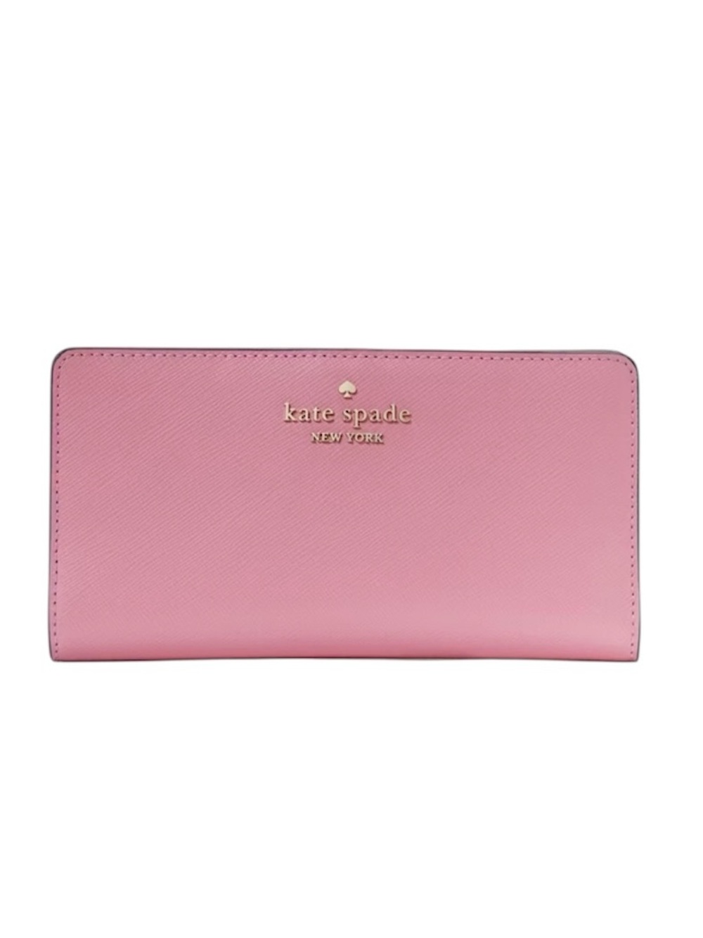 Kate Spade Madison Large Slim Bifold Wallet Blossom Pink $179 New without Tags